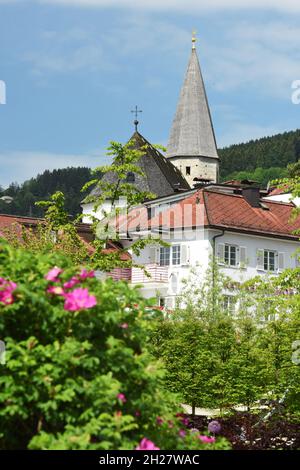 Die Kirche in Altmünster im Salzkammergut, Österreich, Europa - die Kirche in Altmünster im Salzkammergut, Österreich, Europa Stockfoto