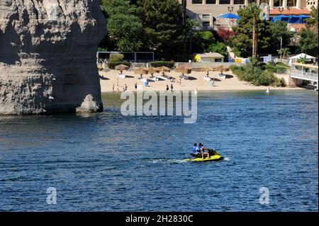 Blick auf den Colorado River, Bullhead City, AZ. Stockfoto