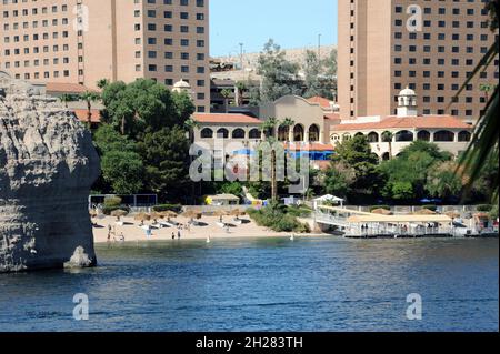 Blick auf den Colorado River, Bullhead City, AZ. Stockfoto