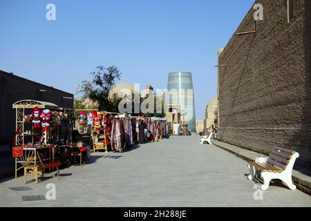 Chiwa, Region Xorazm, Usbekistan, Zentralasien Stockfoto