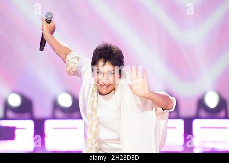 Angela Brambati von Ricchi e Poveri im Konzert in Danzig, Polen. 29. August 2021 © Wojciech Strozyk / Alamy Stockfoto Stockfoto