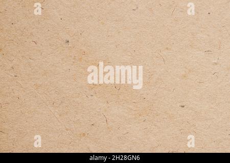 Braune Papiertextur, Hintergrund aus Pappe, Nahaufnahme. Grunge alte Papieroberfläche Textur Stockfoto