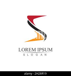 Letter S Business abstrakte Einheit Vektor-Logo Design-Vorlage Stock Vektor