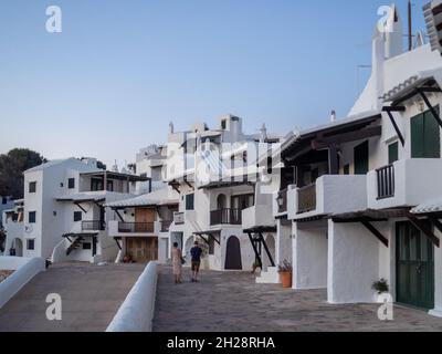 Weiße Häuser von Binibeca, Menorca Stockfoto