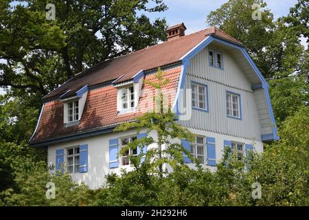 Das Münter-Haus in Murnau am Staffelsee war von 1909 bis 1914 (mit Wassily Kandinsky) und ab 1931 (mit Johannes Eichner) bis zu ihrer Tochter das Zuhause Stockfoto