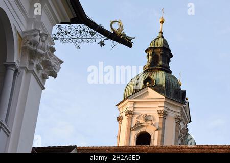 Das Stift Sankt Florian in Oberösterreich, Österreich - das Kloster Sankt Florian in Oberösterreich, Österreich Stockfoto