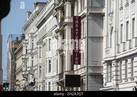 Das Theater an der Wien in der linken Wienzeile in Wien, Österreich, Europa - das Theater an der Wien in Linke Wienzeile in Wien, Österreich, Europa Stockfoto