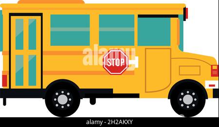 Schulbus Oldtimer Stock Vektor
