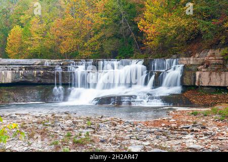 Lower Taughannock Falls im Taughannock Falls State Park. Stadt Ulysses. Tompkins County. New York. USA Stockfoto