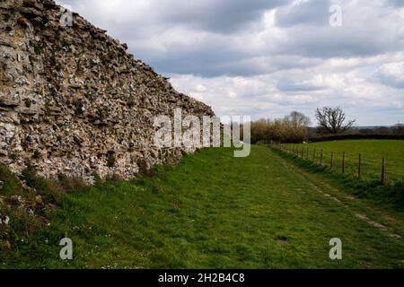 Silchester Roman City Walls, Silchester, Hampshire, England, Großbritannien Stockfoto