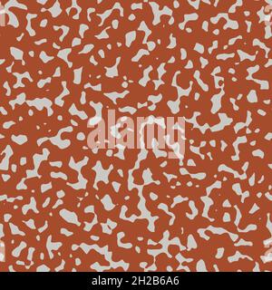 Nahtloser abstrakter Non-Print, der an ein fremdartig gefärbtes Oberflächenmuster für Tierhaut erinnert. Stockfoto
