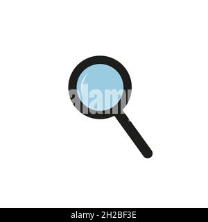 Such-Symbol Vektorgrafik auf weißem Hintergrund. Stock Vektor