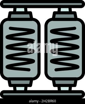 Symbol für Tattoo-Form. Kontur Tattoo Form Vektor Symbol Farbe flach isoliert Stock Vektor