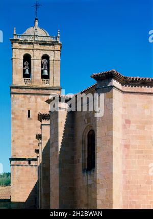 IGL S PEDRO TORRE - FOTO AÑOS 80. ORT: COLEGIATA DE SAN PEDRO. Soria. SPANIEN. Stockfoto