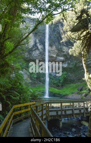 braut Schleier fällt Neuseeland Stockfoto