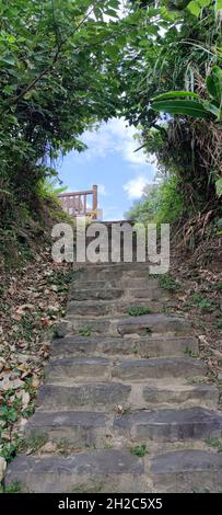 Der Taipingling Sea View Trail, New Taipei City 18. Okt. 2021, Taiwan Stockfoto