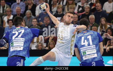 Kiel, Deutschland. 20. Oktober 2021. firo: Handball Champions League 20.10.2021: THW Kiel - Pick Szeged Duelle, Nikola Bilyk, THW/dpa/Alamy Live News Stockfoto