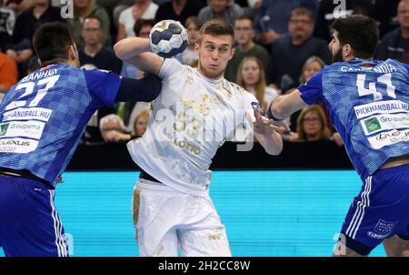 Kiel, Deutschland. 20. Oktober 2021. firo: Handball Champions League 20.10.2021: THW Kiel - Pick Szeged Duelle, Nikola Bilyk, THW/dpa/Alamy Live News Stockfoto