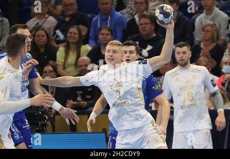 Kiel, Deutschland. 20. Okt 2021. firo: Handball Champions League 20.10.2021: THW Kiel - Pick Szeged 32:32 Sven Ehrig, THW/dpa/Alamy Live News Stockfoto