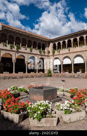 Kloster von Santo Domingo, der Tempel der coricancha, Cusco, Peru Stockfoto