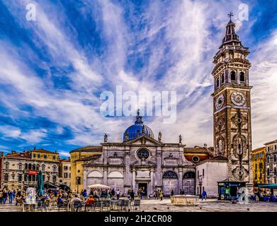 29. September 2017 - Venedig, Venetien, Italien: Campo und Chiesa Parrocchia di Santa Maria Formosa Stockfoto