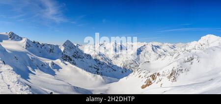 Beeindruckende Berglandschaft in den Stubaier Alpen Stockfoto