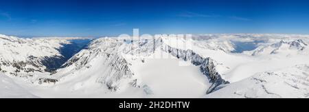 Beeindruckende Berglandschaft in den Stubaier Alpen Stockfoto