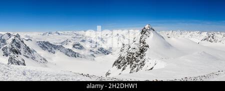 Beeindruckende Berglandschaft in den Stubaier Alpen Stockfoto