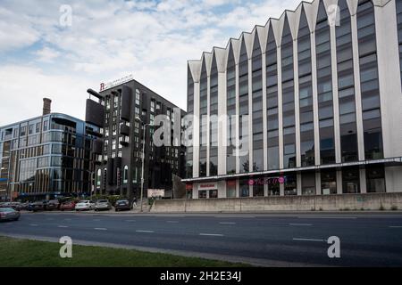 Quartier Rotermann - ehemaliges Industriegebiet mit moderner Architektur - Tallinn, Estland Stockfoto