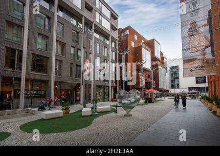 Quartier Rotermann - ehemaliges Industriegebiet mit moderner Architektur - Tallinn, Estland Stockfoto