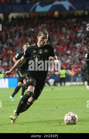 Bayern München, 20. Oktober 2021, Marcel Sabitzer von Bayern München während des UEFA Champions League, Gruppe E Fußballspiels zwischen SL Benfica und Bayern München am 20. Oktober 2021 im Estadio da Luz in Lissabon, Portugal - Foto: Laurent Lairys/DPPI/LiveMedia Stockfoto