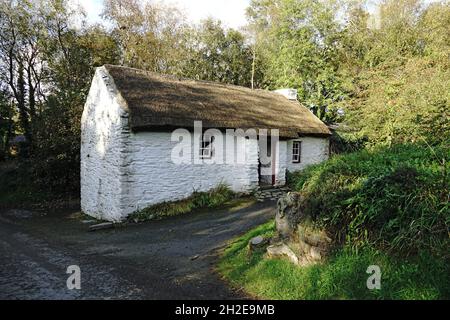 Cruckaclady Bauernhaus im Ulster Folk Museum. Cultra, Nordirland, 16.10.2019 Stockfoto