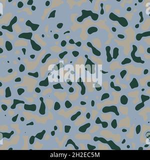 Nahtloser abstrakter Non-Print, der an ein fremdartig gefärbtes Oberflächenmuster für Tierhaut erinnert. Stockfoto