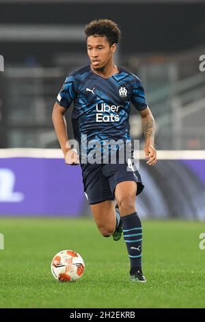 Stadio Olimpico, Rom, Italien. Oktober 2021. Europa League Football, SS Lazio versus Olympique de Marseille;Boubacar Kamara Credit: Action Plus Sports/Alamy Live News Stockfoto