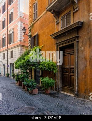 Der malerische Anblick in Rom historischen Zentrum, Italien. Stockfoto