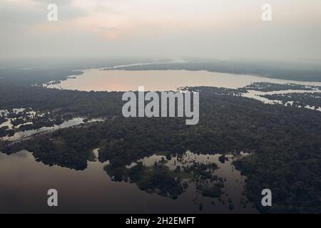 Amazonas. Foto aus einer Höhe. Stockfoto