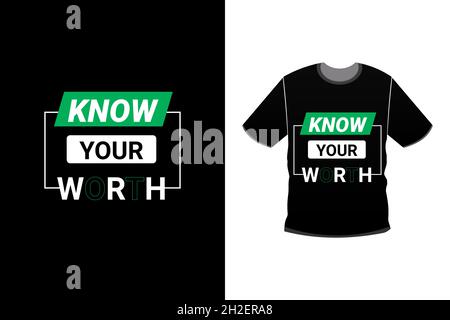 Modernes und kreatives Tshemdesign mit Typografie Stock Vektor