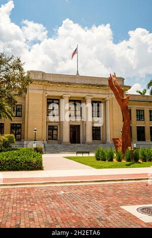 Old Lee County Courthouse, Main Street, Fort Myers, Florida Stockfoto