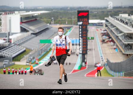 Austin, Texas, USA, 21/10/2021, während des Formel 1 Aramco United States Grand Prix 2021, 17. Runde der FIA Formel 1 Weltmeisterschaft 2021 vom 21. Bis 24. Oktober 2021 auf dem Circuit of the Americas, in Austin, Texas, USA - Foto: Florent Gooden/DPPI/LiveMedia Stockfoto