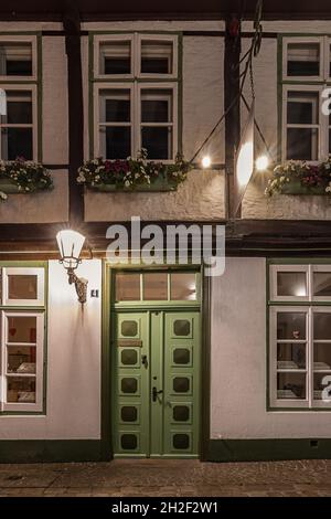 Altes Stadthaus in Oldenburg Stockfoto
