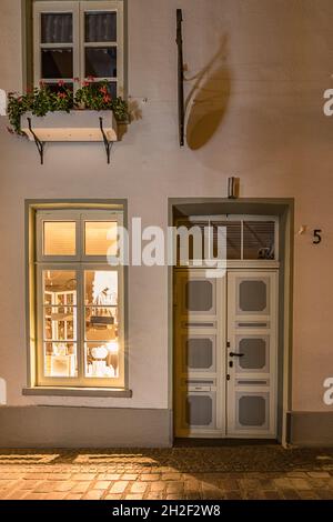 Altes Stadthaus in Oldenburg Stockfoto
