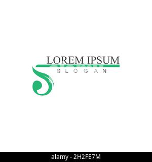 Design mit Vektorsymbole im S-Logo-Format Stock Vektor