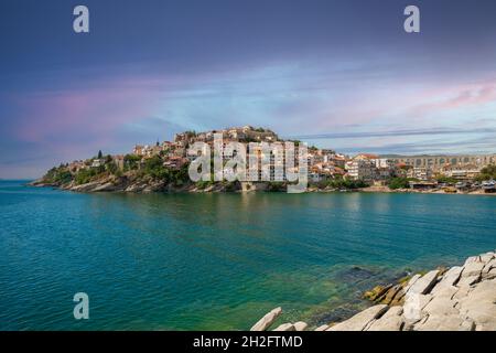 Kavala Stadt, eine der schönsten Städte und Reiseziele in Griechenland, Stockfoto