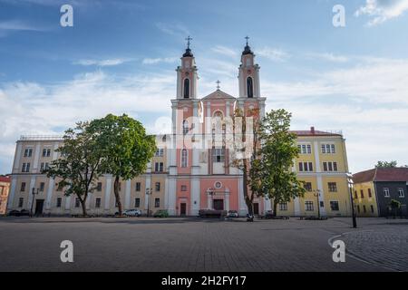 St. Francis Xavier Kirche auf dem Rathausplatz in Kaunas, Litauen Stockfoto