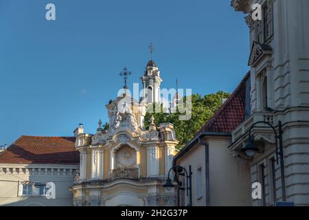 Kirche Der Heiligen Dreifaltigkeit - Vilnius, Litauen Stockfoto