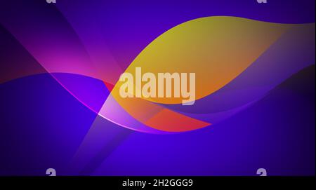 Neue moderne blaue bunte Formen abstrakter Hintergrund mit eleganten und trendigen Verläufen Stockfoto