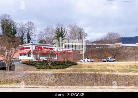 Vorderseite der CVS-Apotheke in Buford, Georgia. Stockfoto