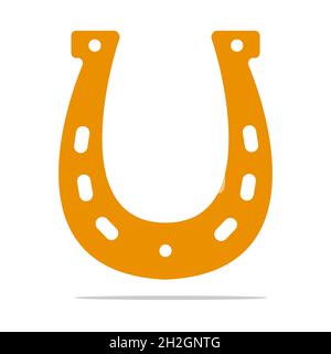 Hufeisen für Glück Symbol Vektor-Illustration Stock Vektor