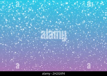 Fallender Schnee auf schwarzem Hintergrund Vektorgrafik Stock Vektor