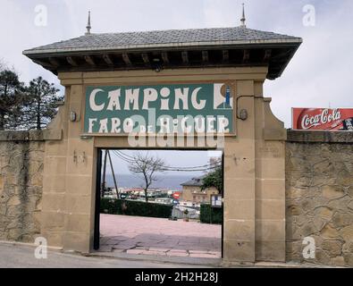 CAMPING FARO DE HIGUER. Lage: AUSSEN. FUENTERRABIA/HONDARRIBIA. Guipuzcoa. SPANIEN. Stockfoto